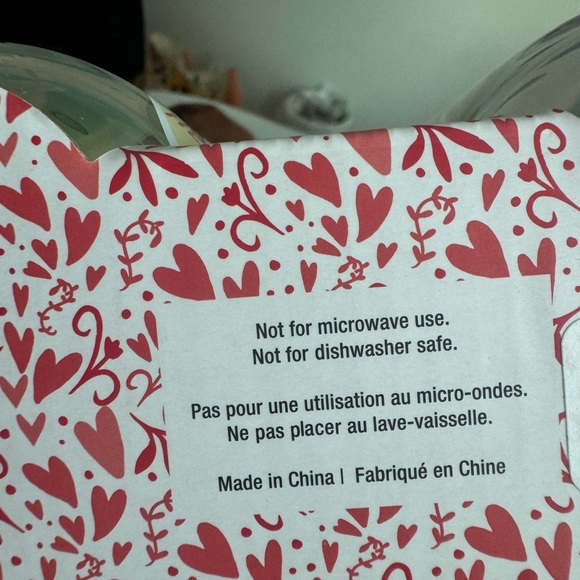 Valentine’s Day glass cups with bamboo lid and glass straw - Picture 2 of 3